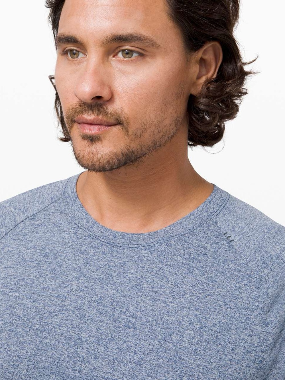 Lululemon Drysense Short Sleeve Shirt in Heathered Regatta Blue Medium - Picture 4 of 11